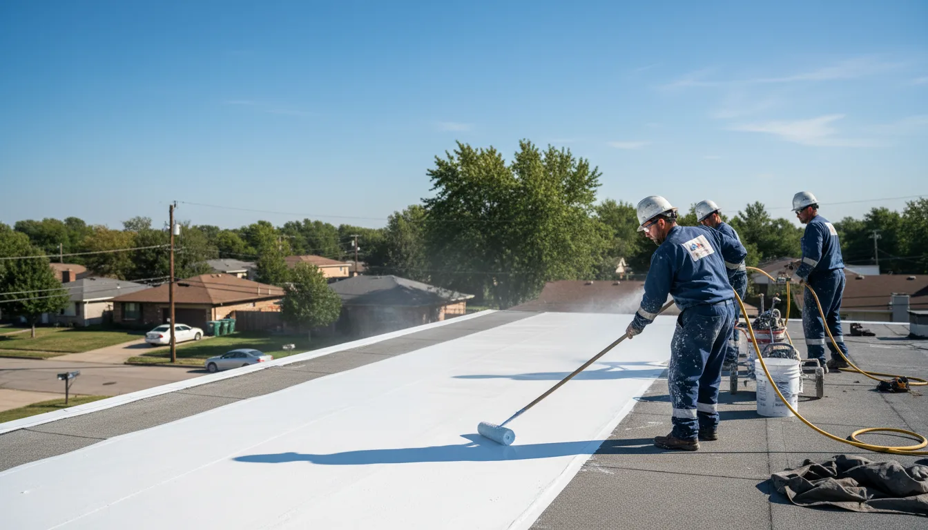Commercial roof coating in Gravelly, AR near me
